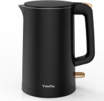 Yoochu 1.7L Double Wall Stainless Steel Electric Kettle