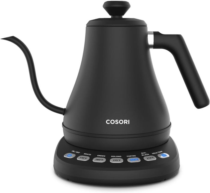 Cosori Gooseneck Electric Kettle with 5 Temperature Presets